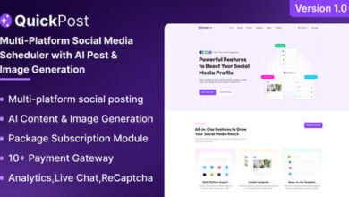 QuickPost Multi-platform Social Media Scheduler Script